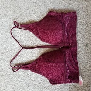 PINK Victoria's Secret velvet bralette
